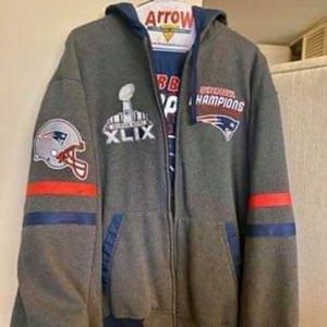Patriots SuperBowl Champs reversible hoodie